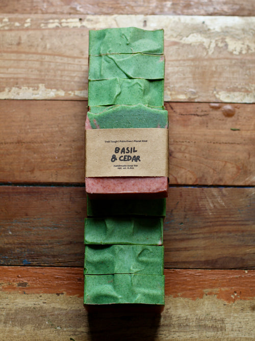 Basil & Cedar Natural Soap Bar