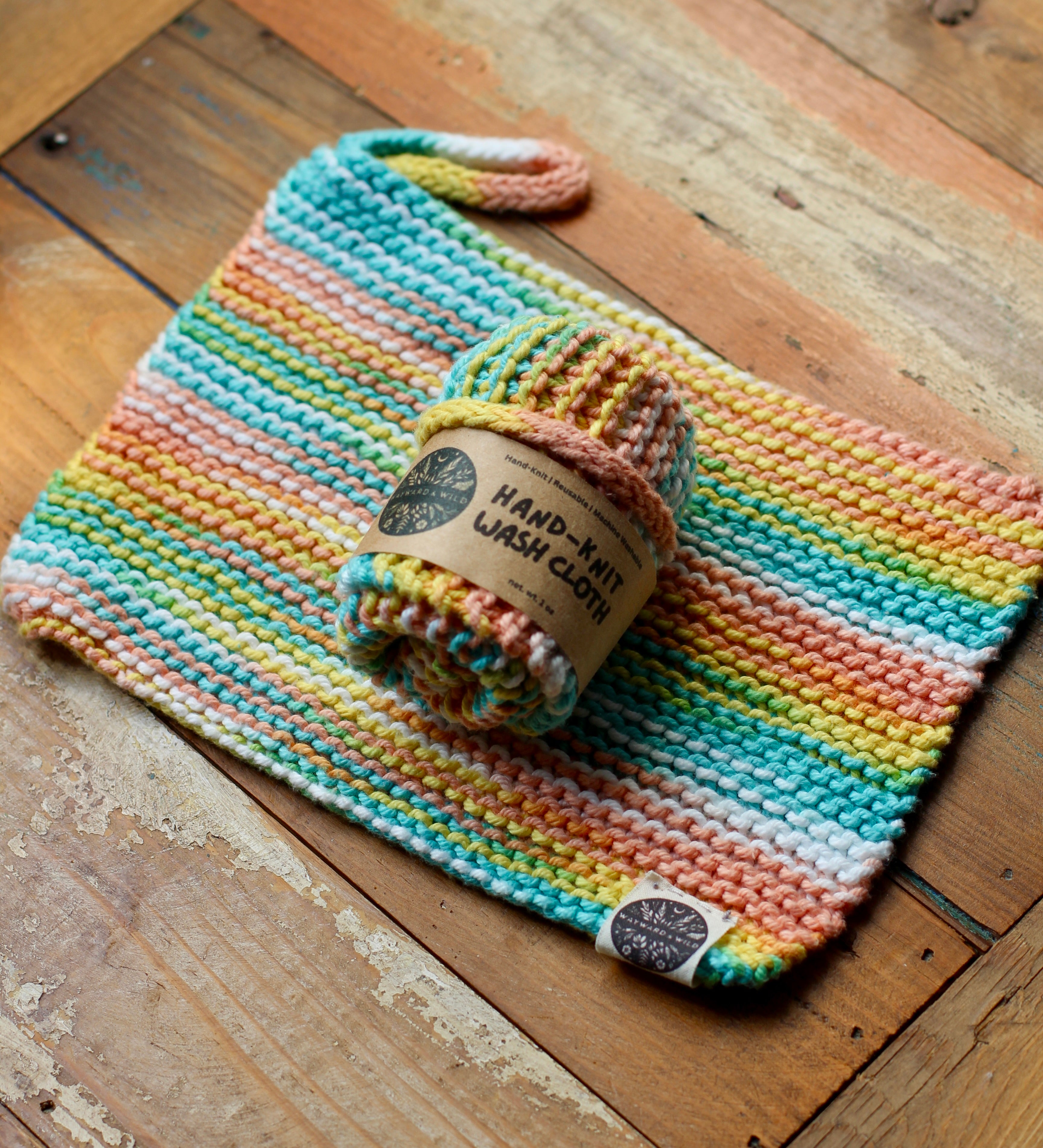 Hand-Knit Washcloth