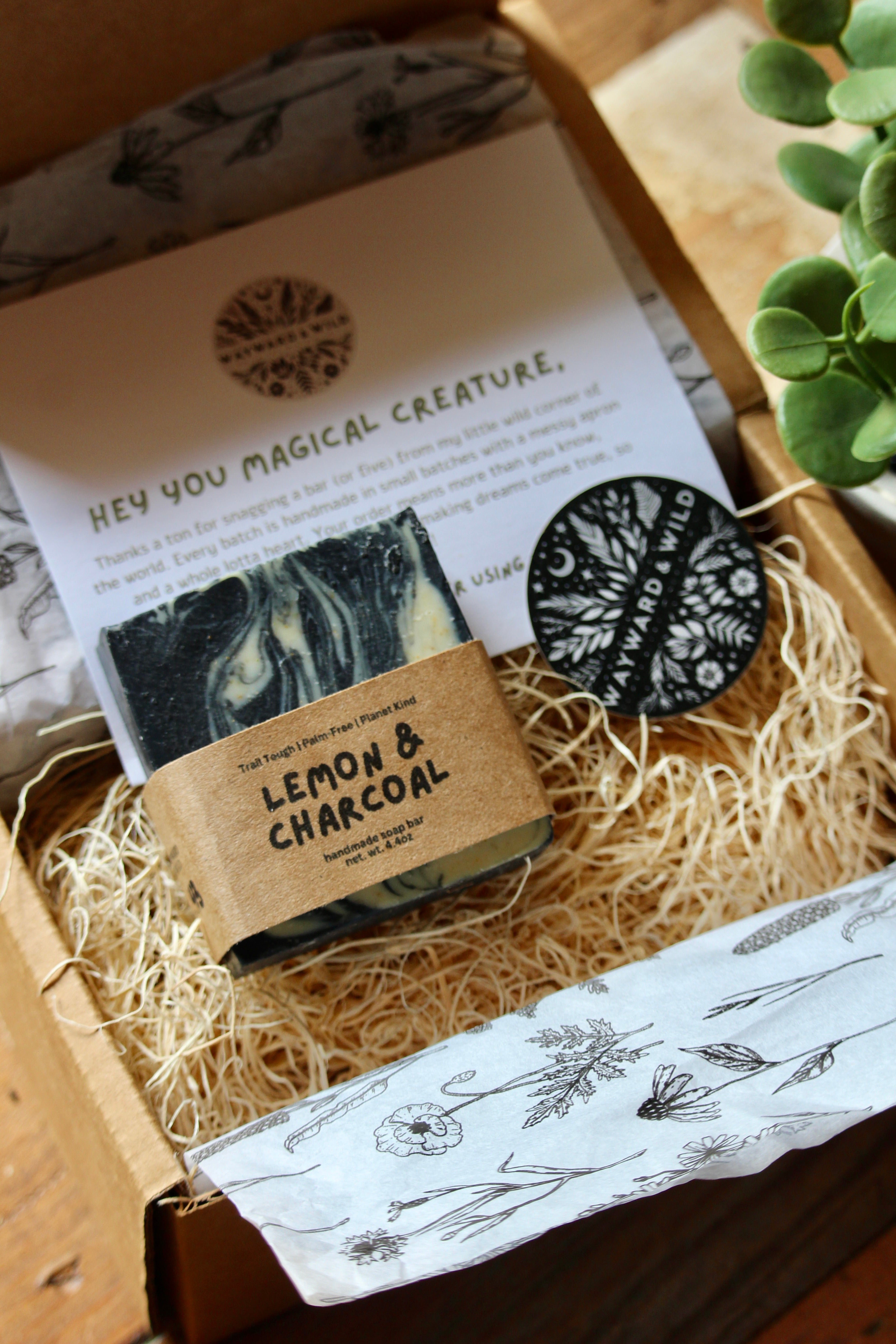 Lemon & Charcoal Natural Soap Bar