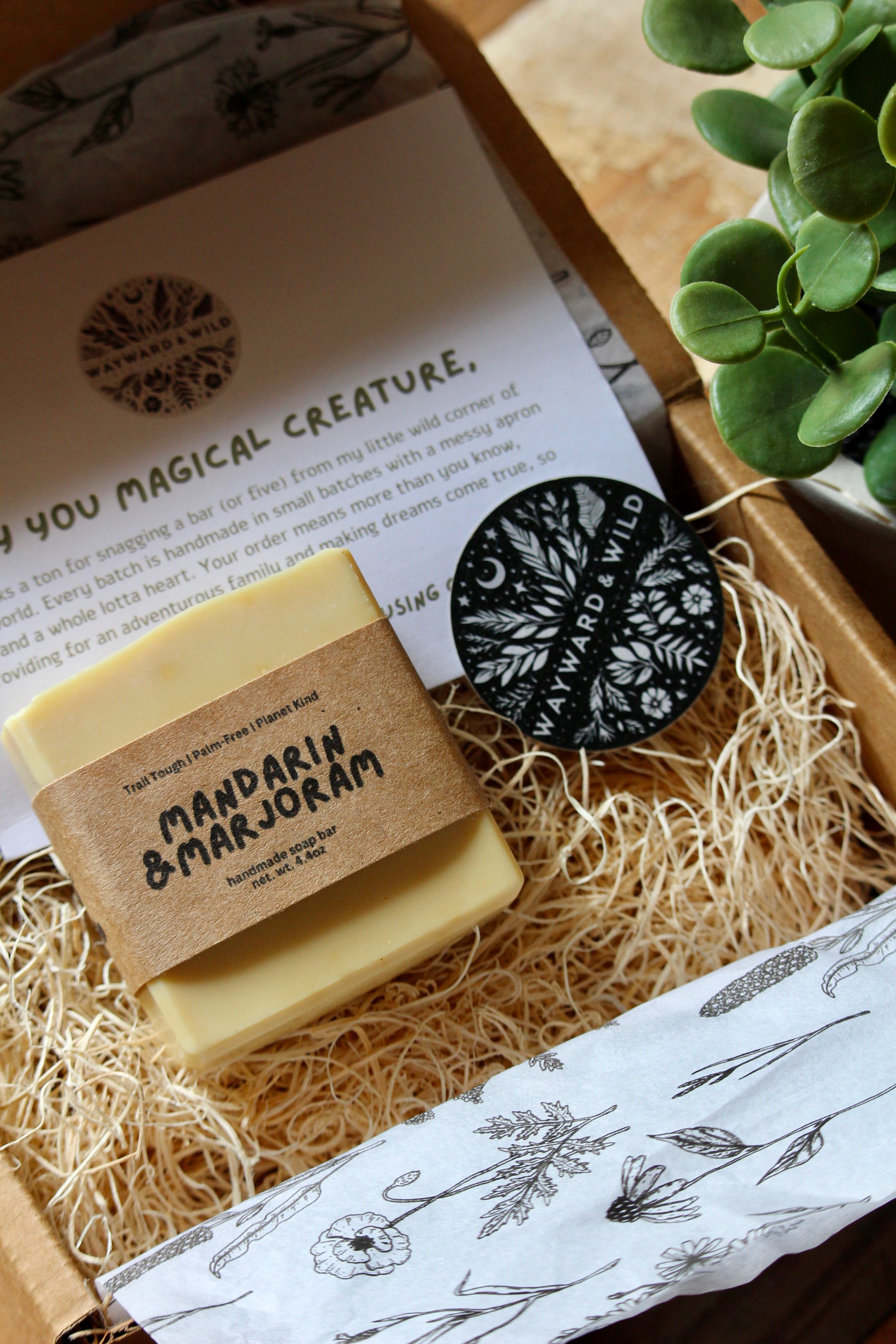 Mandarin & Marjoram Natural Soap Bar