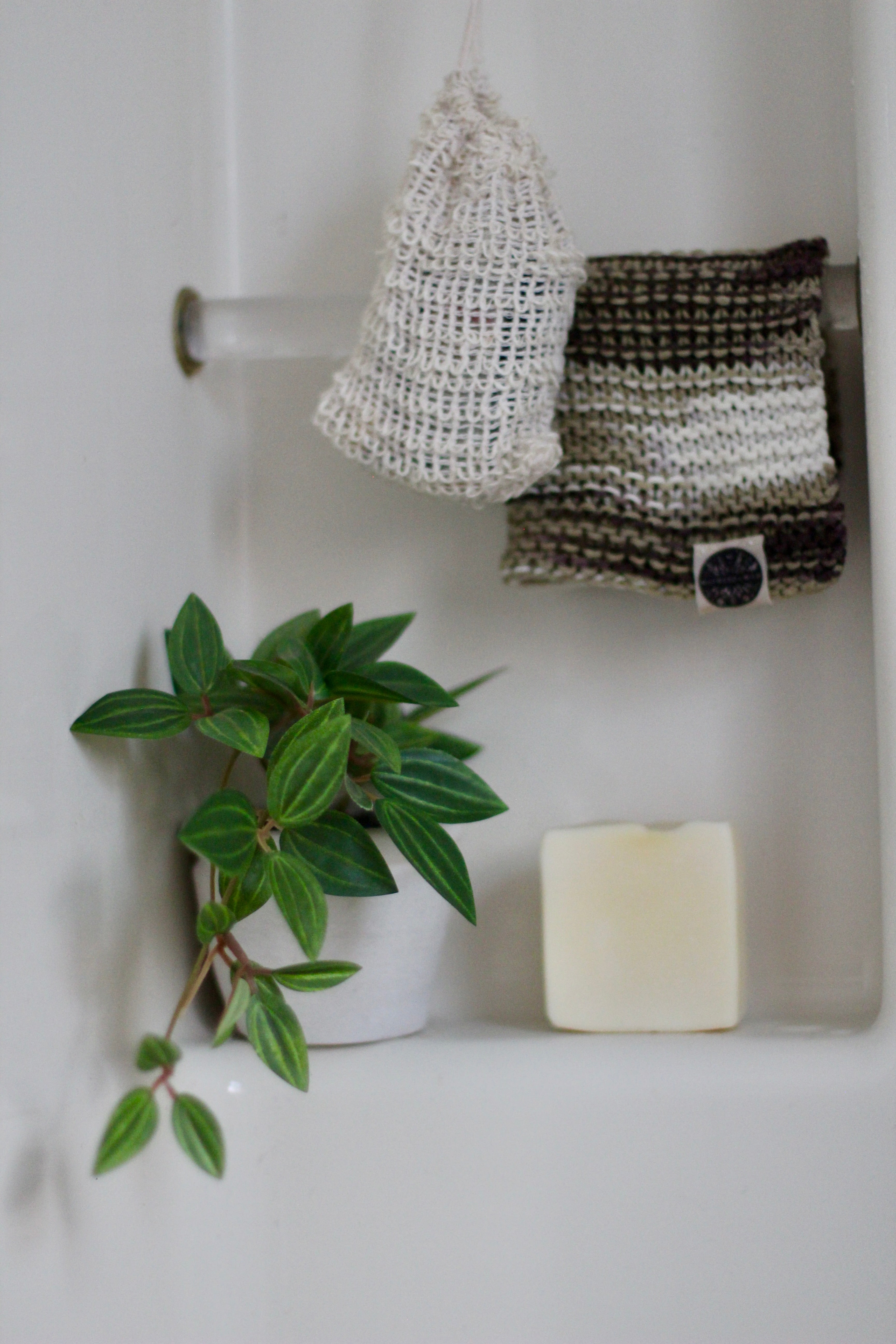 Hand-Knit Washcloth