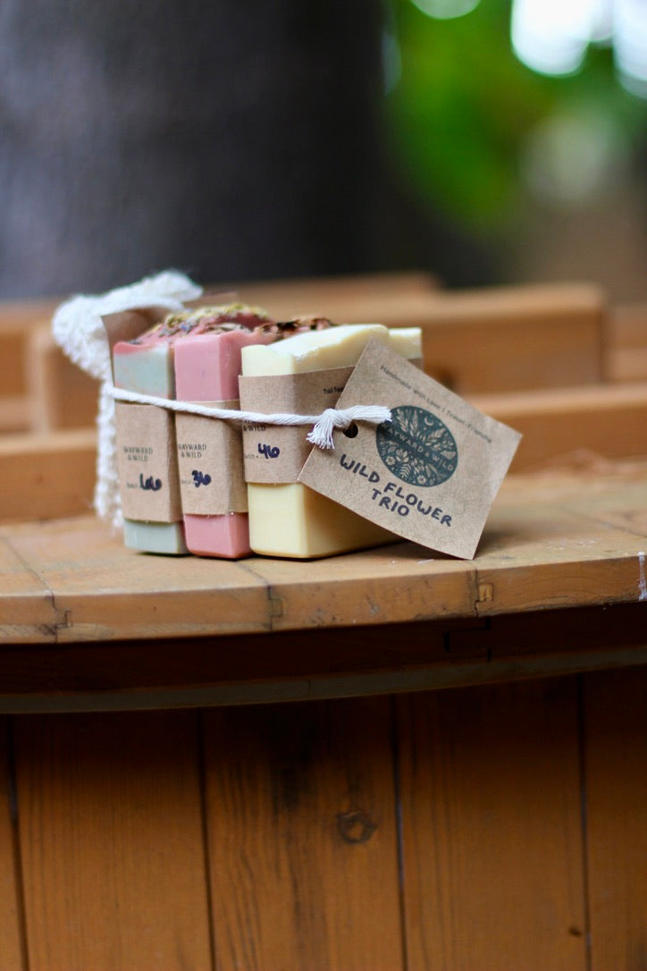 The Wild Flower Trio + Scrub Bag